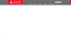 Desktop Screenshot of designforuminternational.com